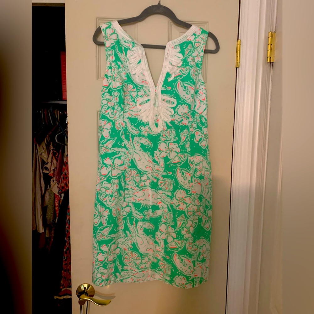 Lilly Pulitzer shift dress, size 12. Gently worn